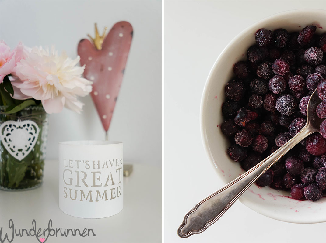 Frozen Blueberries - Pfingstrose - Wunderbrunnen - Foodblog - Fotografie